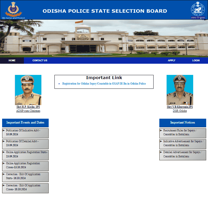 Odisha Police Constable Recruitment 2024