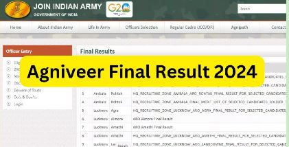 Army Agniveer Result 2024