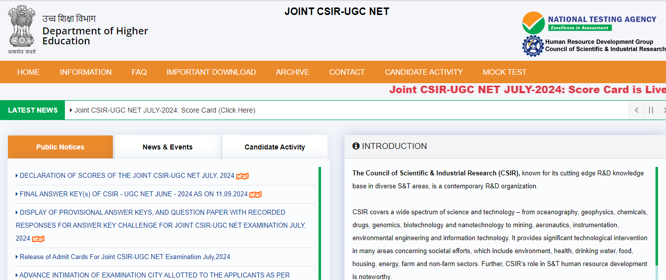 CSIR NET December Registration 2024 Check Here Eligibility