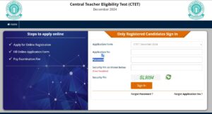 CTET Form Correction 2024