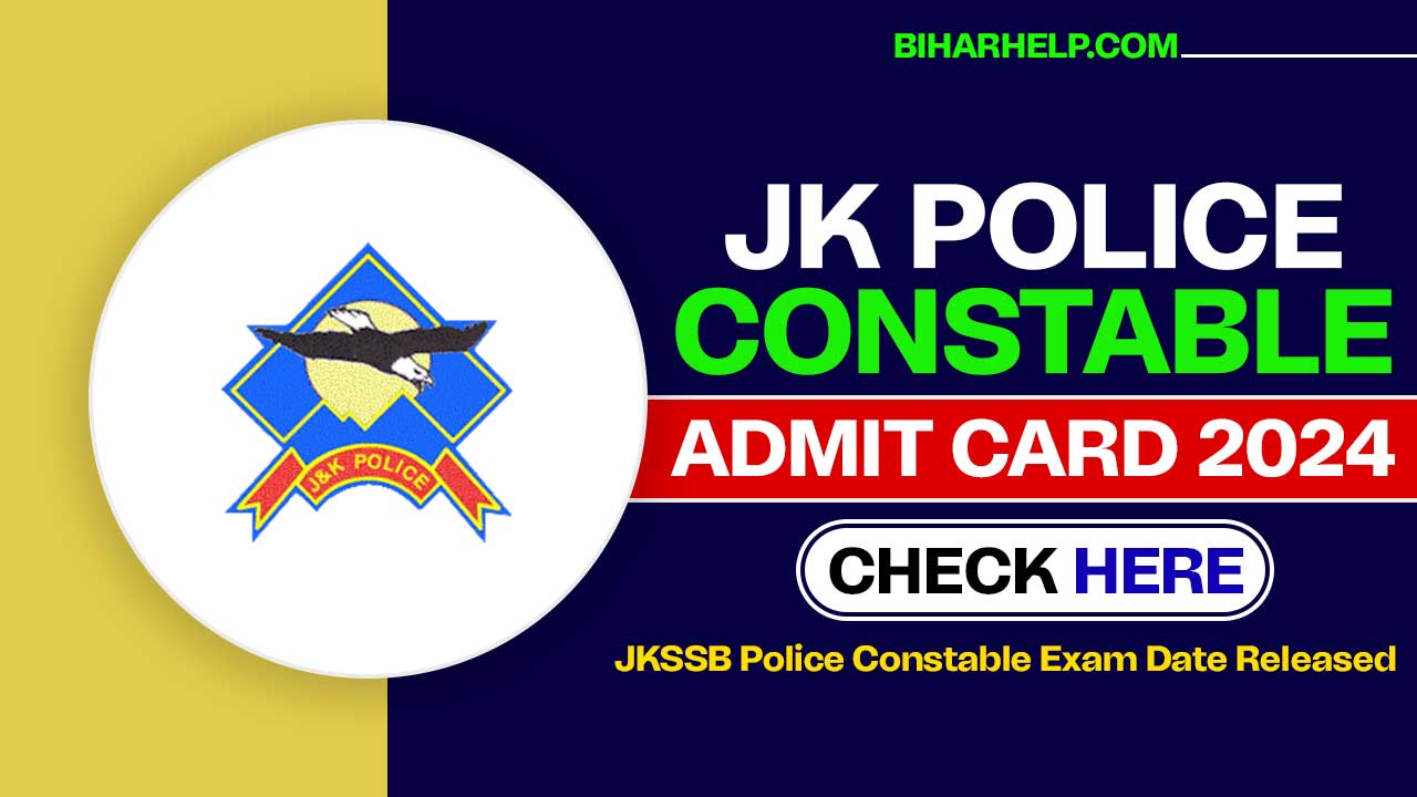 JK POLICE CONSTABLE ADMIT CARD 2024