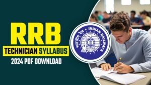 RRB Technician Syllabus 2024 PDF Download