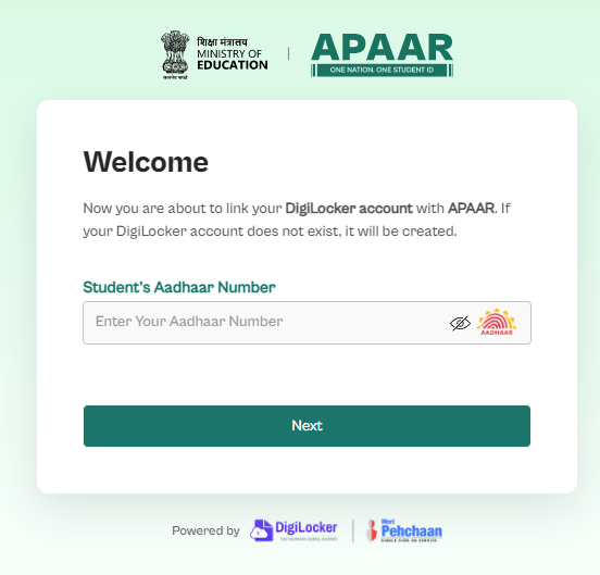 Apaar ID Card Apply Online