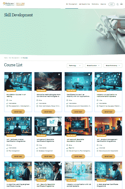 Reliance Free Skill Courses