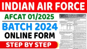 Indian Air Force AFCAT 01/2025 Batch Online Form 2024