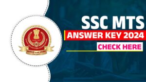 SSC MTS Answer Key 2024