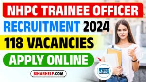 NHPC Trainee Officer Recruitment 2024