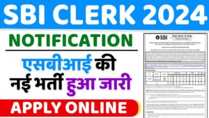 SBI Clerk 2024 Notification